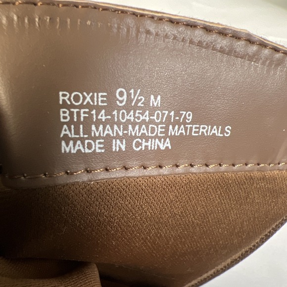 Baretraps Mid Calf Roxie Heeled Boots Womens Faux Leather Zip Buckle Cowgirl 9.5 - Picture 12 of 12